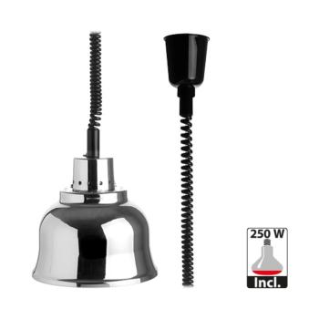 Hotte chauffante - H 22 CM - 1,2 KG - Ø22,5 CM - 220 - 240 V - Cuivre - Chromé - Caterchef - 508023