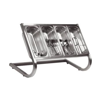 Unité de distribution de couverts - H 43 x 73,8 x 31 CM - 10 KG - Acier inoxydable - 921034