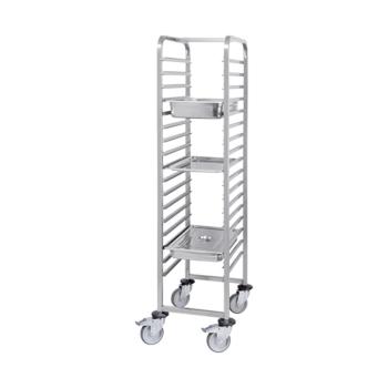 Chariot à étagères - H 171 x 46,5 x 63,5 CM - 18,2 KG - Inox - 921060