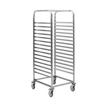Chariot à étagères - H 171 x 52,5 x 70 CM - 15 KG - Inox - 921062