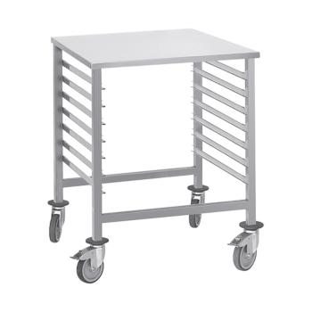 Chariot à étagères - H 90 x 66 x 75 CM - 20 KG - Inox - 921066