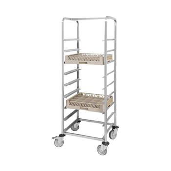 Chariot panier lave vaisselle - H 171 x 64 x 63.3 CM - 15 KG - Inox - 921153