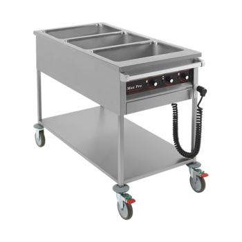 Bain Marie - H 90 x 60 x 120 CM - 50 KG - 220 - 240 V - 3500 W - Inox - MaxPro - 921351
