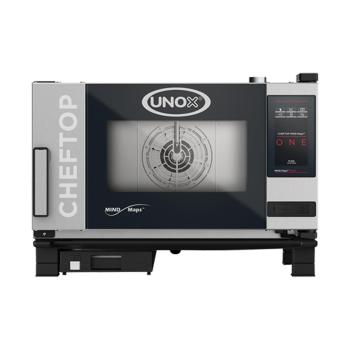Cheftop Mindone - H 53.8 x 75 x 78.3 CM - 53.8 KG - 380 - 415 - Zonder - Stekker V - 5000 W - RVS - +30°C / +260°C - Unox - 596213
