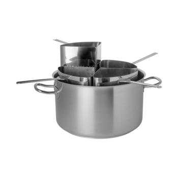 Cocotte à pâtes - H 25 CM - 0.001 KG - Ø40 CM - inox 18/10 - 31.4 Litre - Pujadas - 720123