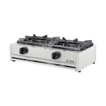 Kooktoestel - H 20 x 71 x 40 CM - 22 KG - Aardgas - 14 CM - RVS - Gas - Vimitex - 305002