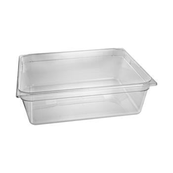 Bac gastronorme - 2/1 GN - 58 Litres - H 20 x 65 x 53 CM - Polycarbonate - Transparent - -40°C / +100°C - Caterchef - 953002