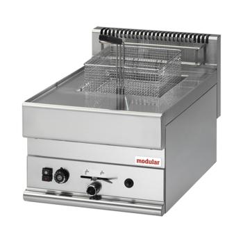 Friteuse - H 28 x 40 x 65 CM - 21 KG - Gaz Naturel - 6,3 CM - Inox - 8 Litres - Gaz - Modulaire - 316043