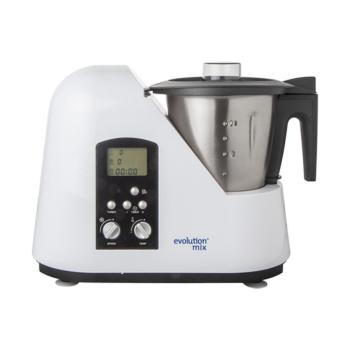 Thermoblender - H 32.8 x 45.3 x 22.6 CM - 9 KG - 220 - 240 V - 1100 W - RVS - Wit - 2 Liter - +37°C / +130°C - Evolution Mix - 450010