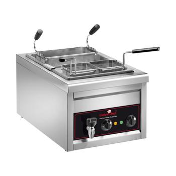 Cuiseur à pâtes - H 34 x 40 x 70 CM - 11,2 KG - 220 - 240 V - 3500 W - Inox - 18 Litre - +30°C / +120°C - Cater Chef - 508125