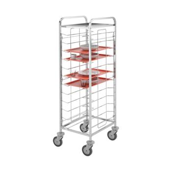 Chariot à étagères - H 163,2 x 51,2 x 61,2 CM - 0,1 KG - Inox - 535040