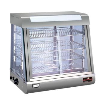 Vitrine chauffante - H 64.5 x 66 x 43.7 CM - 37 KG - 220 - 240 V - 1840 W - Inox - +50°C / +85°C - Caterchef - 680072