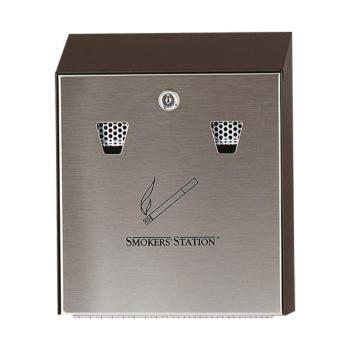 Wand Asbak - H 31.8 x 25.4 x 7.6 CM - 3 KG - Staal - Zwart - Rubbermaid - RM3804