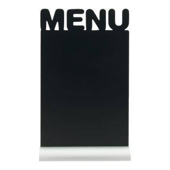 Craie de table Silhouette - Menu - Base aluminium - Noir - Securit