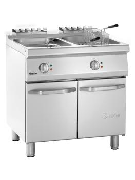 Friteuse - 2 x 15 Litres - Robinet de vidange - 400V - Bartscher - 286922