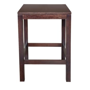 Table de poker - Pub 4 faces - Noyer - 80x80 CM