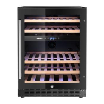 Refroidisseur à vin - Porte en verre - 1 porte - 137 L - 44 bouteilles - Hendi