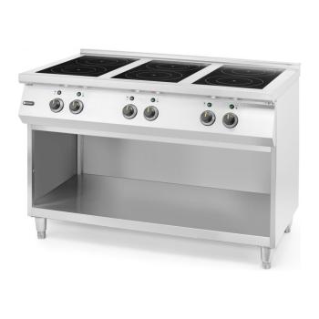 Inductie Fornuis - Staand Model - 6 Zones - 400V - 25.500W - RVS - Hendi