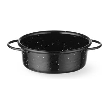 Casserole - Émaillée - Ø 10 CM - Noir - Hendi