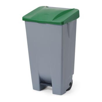 Poubelle à pédale - 120 L - H 88,5 x L 50 x P 41 CM - Gris - Hendi