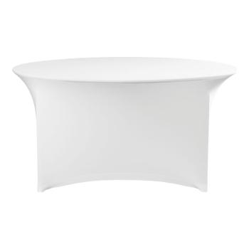 Housse de table - Ronde - Ø 150 CM - Blanc - Hendi