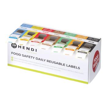Etikettendispenser - Daglabels - Maandag T/M Zondag - 1000 Stuks - Hendi