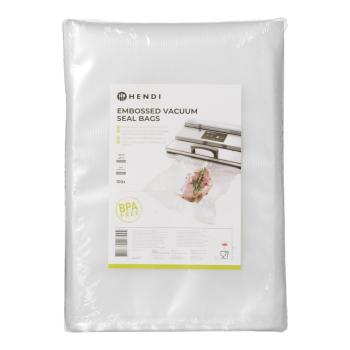 Sacs d'emballage sous vide - Avec relief - PA PET - 35 x 25 CM - Hendi