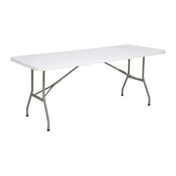 Bolero - Table rectangulaire pliante 1821 x 751 x 738 mm - Blanche
