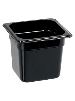 Bac gastronorme - 1/6 GN - 150 MM - Noir - Polycarbonate - G-Line