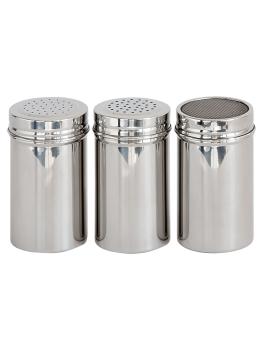 Shaker cannelle - 0,4 litre - acier inoxydable - Ø 7 x H 13 CM - G-Line