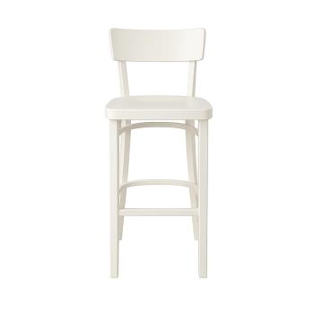 Tabouret de bar Brussels - Bois - Blanc - G-Line