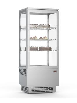 Vitrine réfrigérée - 1 porte - éclairage LED - 78 litres - inox - 230V - G-Line