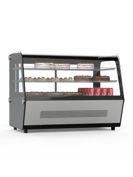 Vitrine réfrigérée - 1 porte - Meuble de table - 160 litres - inox - 230V - G-Line