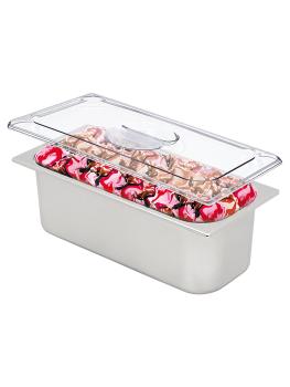 Récipient à glace - 5 litres - Acier inoxydable - 360 x 165 x 120 mm