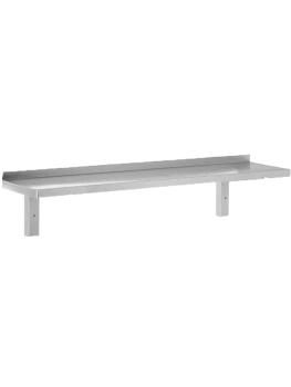 Wandschap - 80 x 30 CM - Incl. Steunen - RVS - G-Line