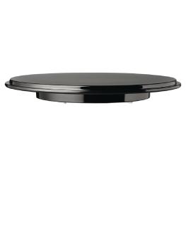 Plat à gâteau - Noir - Ø 31 x H 4 CM - Mélamine - APS - GK858