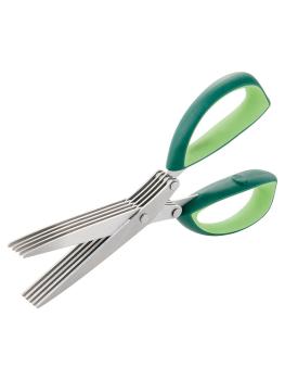 Ciseaux à herbes - Verts - Acier inoxydable - Longueur 20 cm - G-Line