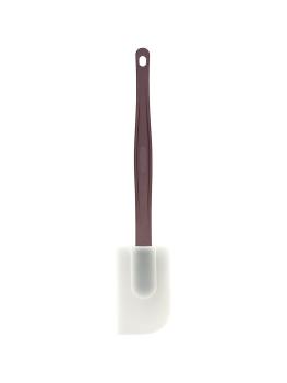 Spatule droite en silicone marron, 25 cm, style G-Line.