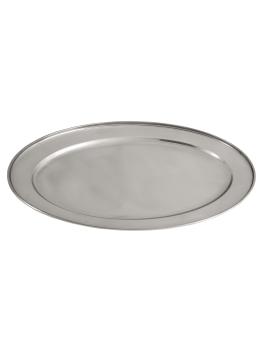 Plat - Ovale - acier inoxydable - L 54,5 x P 38 CM - G-Line