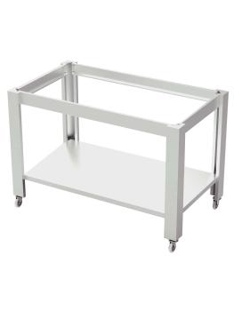 Socle pour four à pizza 85198 - Roulettes - acier inoxydable - G-Line