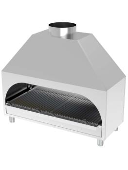 Houtskoolgrill - Tafelmodel - RVS - H 120 x B 130 x D 53 CM - G-Line