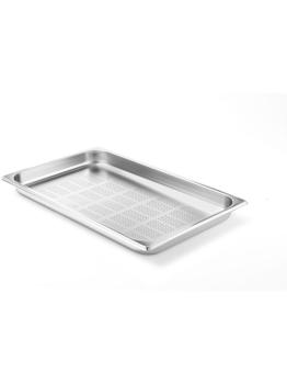 Bac gastronorme - 1/1 GN - 2,5 L - perforé - H 2,5 x 54,4 x 32,4 CM - Hendi - 802168
