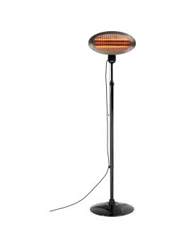 Chauffage de terrasse - Infrarouge - Noir - H 210 x 55 x 50 CM - Bartscher - 825207