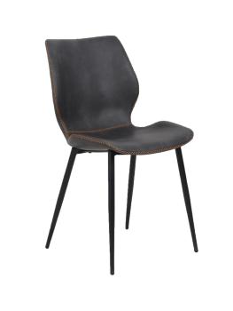 Stoel Malaga - Antraciet - Kunstleer - G-Line