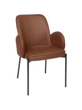 Chaise - Jans - Microfibre - Cognac - G-Line