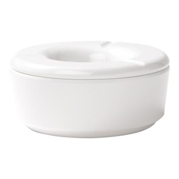 Cendrier - Rond - Avec couvercle - Blanc - Mélamine - Ø11.5 - G-Line