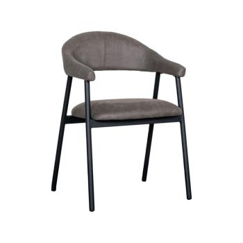 Chaise - Amalia - Micro daim - Anthracite - Ligne G