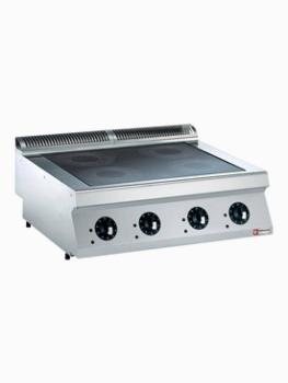 Cuisinière - Induction - 4 Zones - 4 x 3,5kW - Modèle de table - Diamant - E17/4ID8T-N
