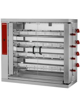 Grill poulet - Gaz - 24 poulets - 230V - Diamant - RVG/4-CM
