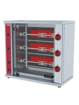 Kippengrill - Vitokeramisch - 9 kippen - 400V - Small - Diamond - RVE/3C-SBC